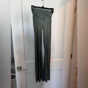 Aerie Olive Green Flare Jumpsuit